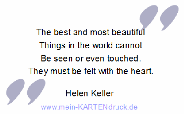Mourning citation Keller best things must be felt with heart