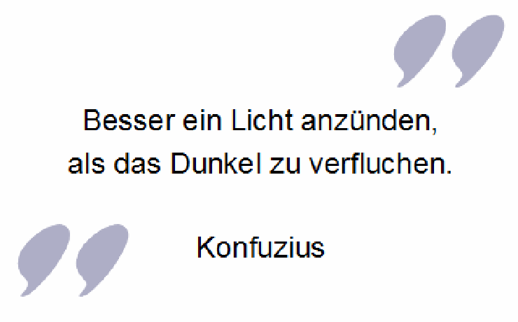 Trauerspruch von Konfuzius für Danksagungen: Besser ein Licht anzünden
