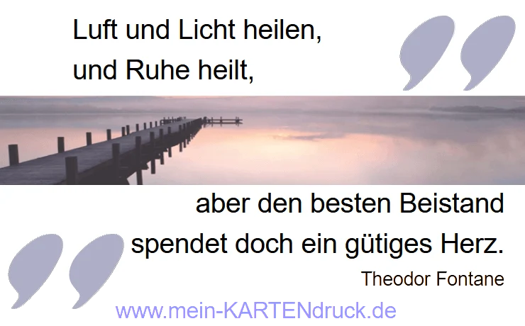 Trauerspruch Fontane Licht und Trost