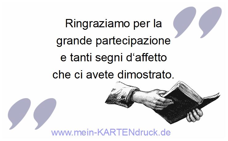 Frasa italiano: Ringraziamo per la grande partecipazione