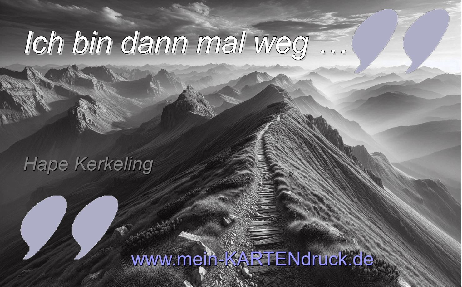 bekannter, moderner Spruch zum Abschied, kurz und mit Humor