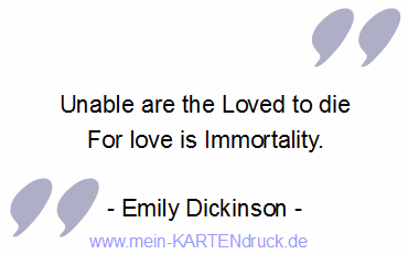 EN: Unable are the Loved to die - Dickinson