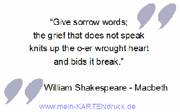 Mourning citatioon Shakespeare Macbeth Give sorrow words