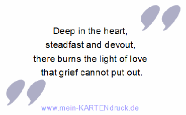 EN: Deep in heart ... burns the light of love
