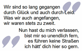Trauerspruch für Trauerkarte: sind so lang gegangen zu zweit