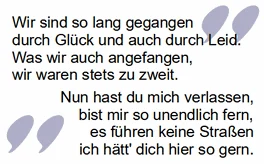 Trauerspruch für Trauerkarte: sind so lang gegangen zu zweit