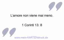 Trauer Dank - Citatizione L'amore non viene mai meno